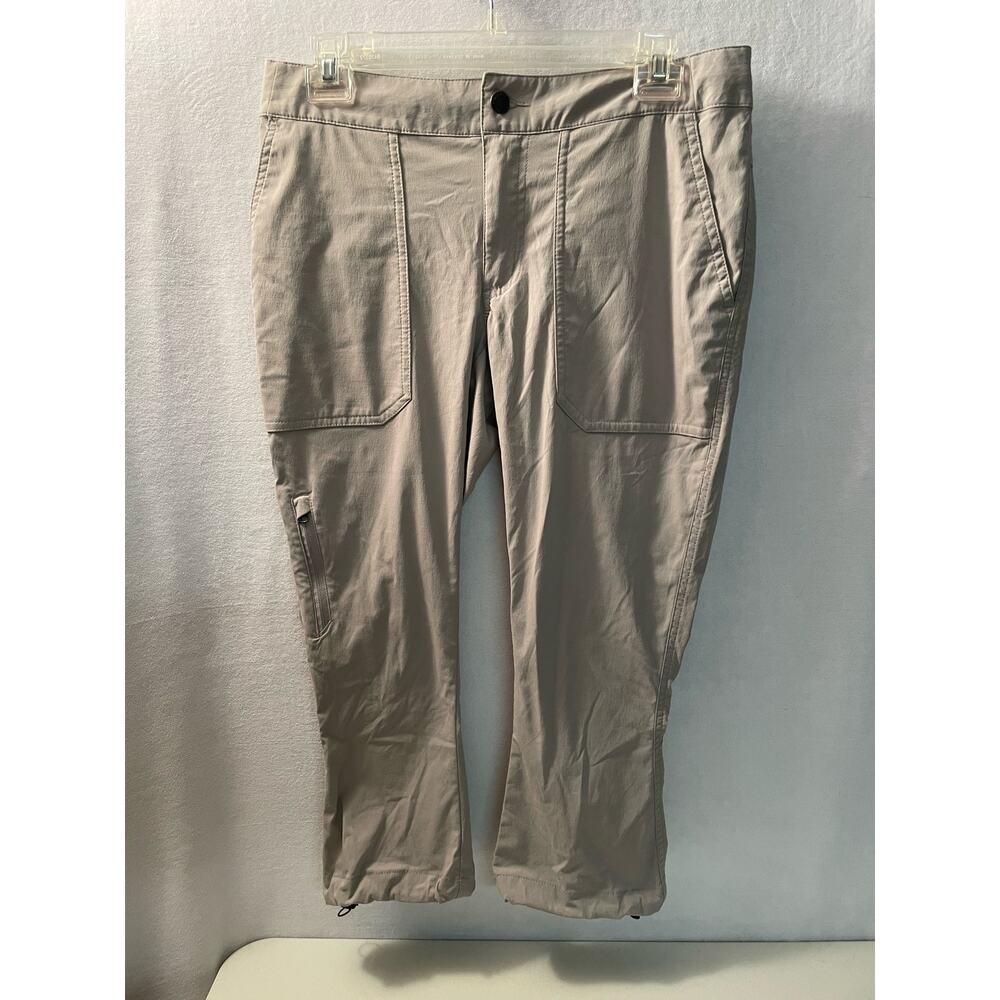Columbia capri pants size 4 & 22 L gray drawstring cuff